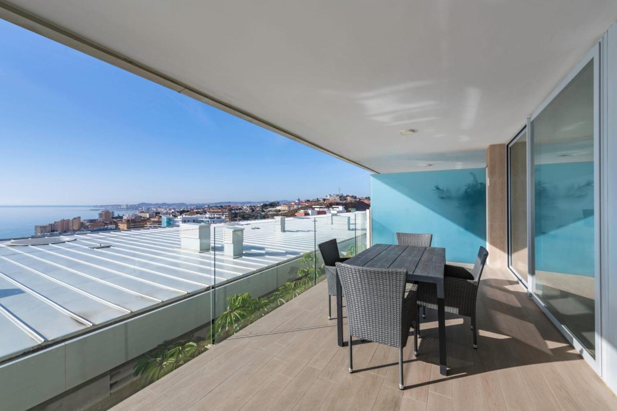 Serene Seaview Retreat In Higueron: 2br Oasis Apartament